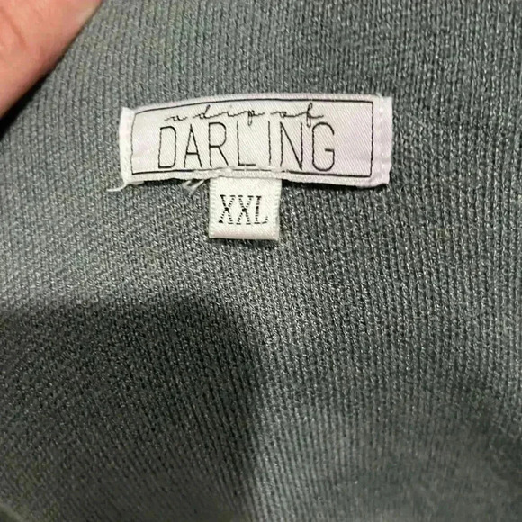 NWOT A DIP OF DARLING  MOCK-NECK SWEATER IN SAGE GREEN XXL - Picture 6 of 7